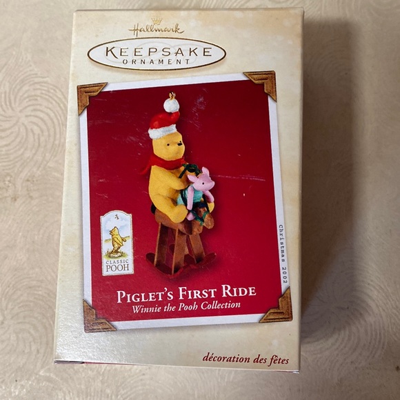 Hallmark 2002 Piglet’s First Ride Disney Ornament - Picture 1 of 7